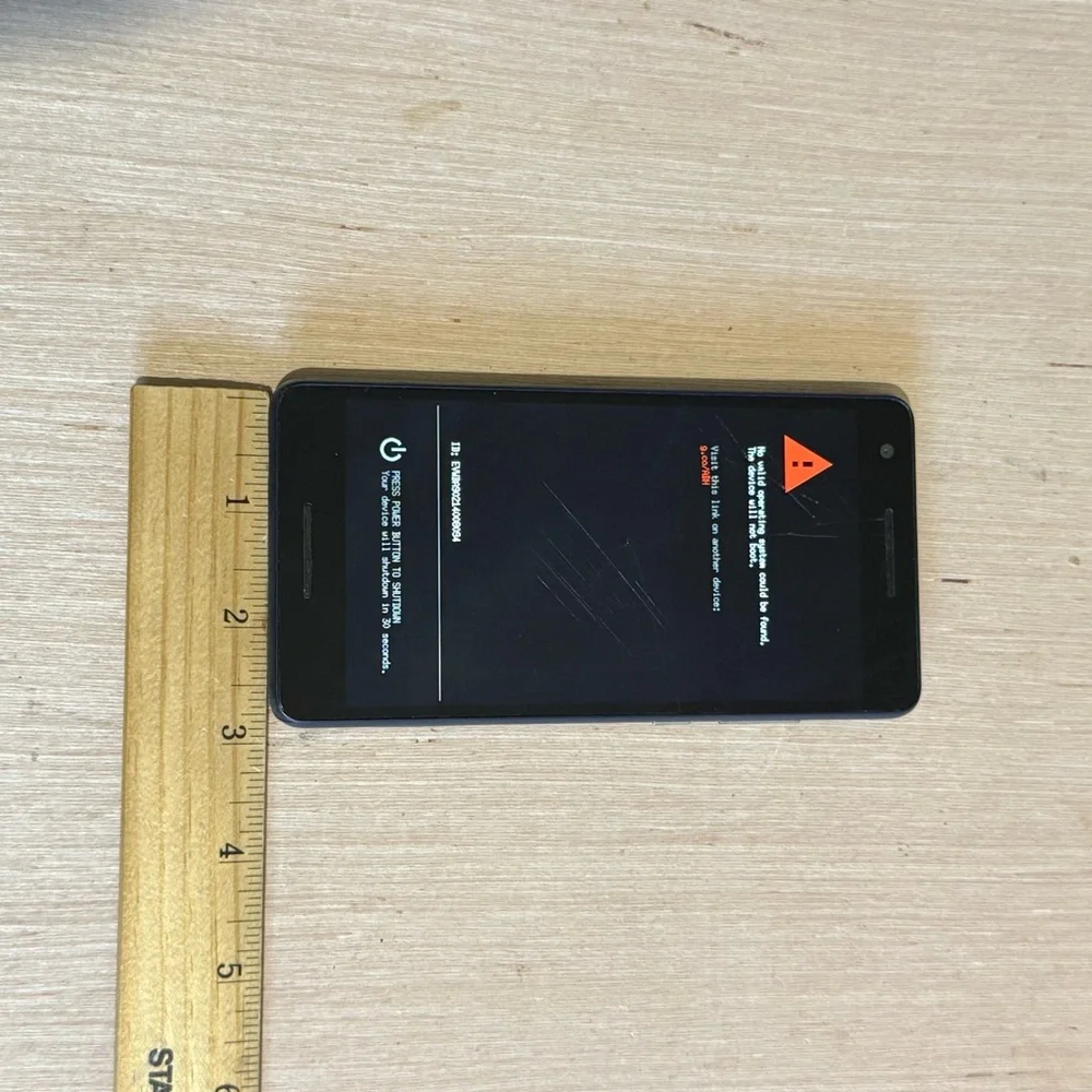 Nokia 2V Smartphone 8GB Verizon Blue Silver Broken Screen Parts/Repair Only Read